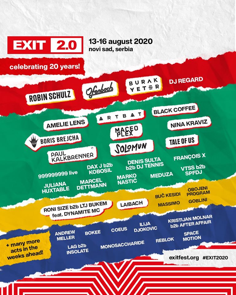 Programmation de l'Exit Festival