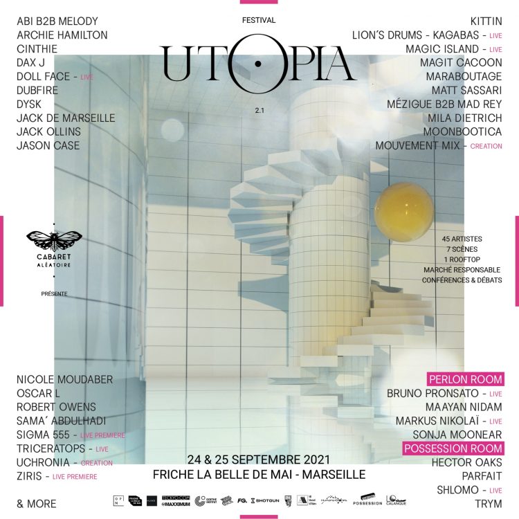 Programmation de l'Utopia Festival 2021