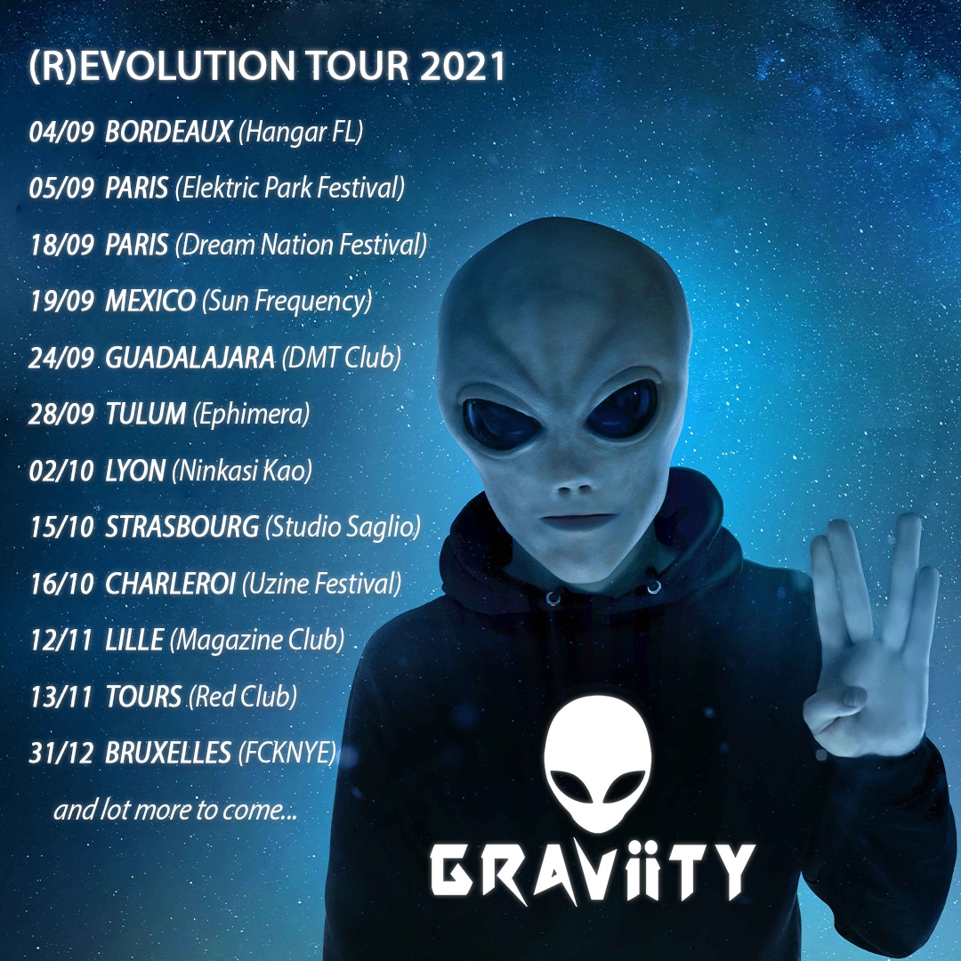 Dates de la tournée de Graviity