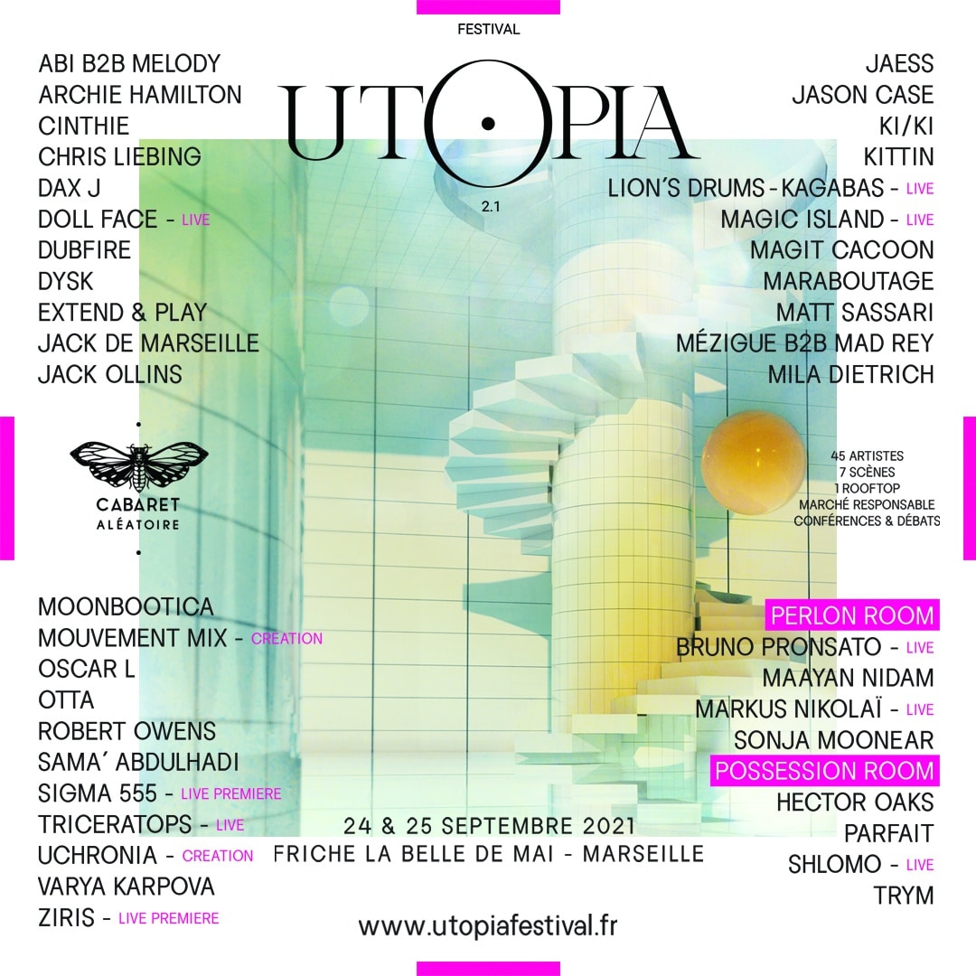 Affiche de l'Utopia Festival 2021
