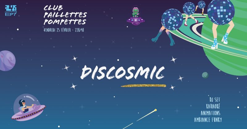 Affiche Discosmic - Paillettes Pompettes