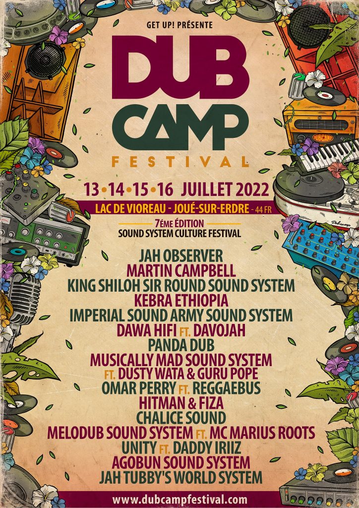 Affiche du Dub Camp festival 2022
