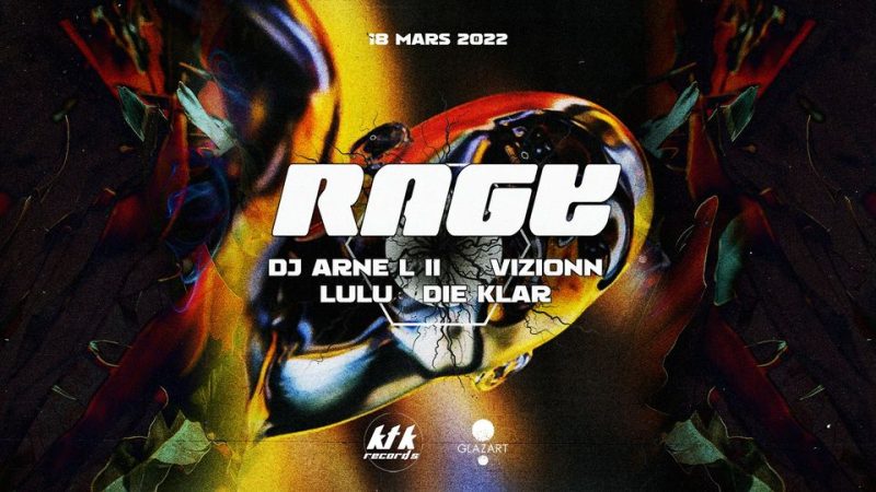 Affiche de la Rage, organisée par KTK Records