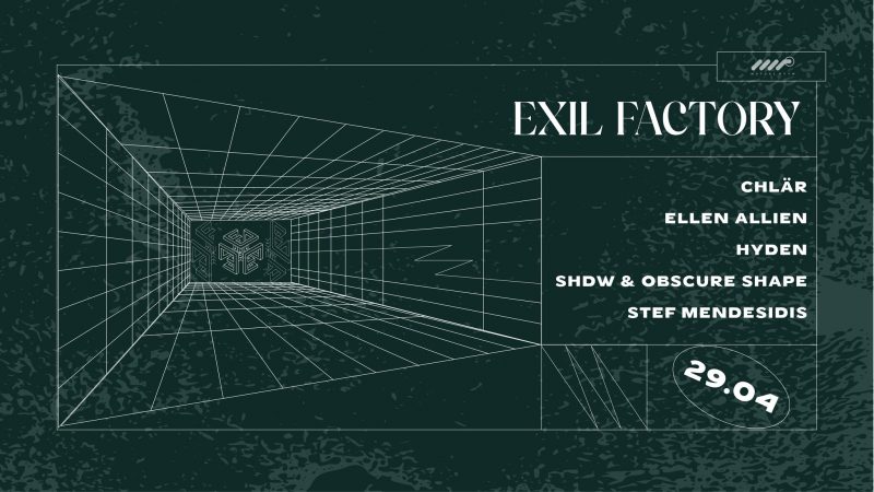 Affiche de la Exil Factory du 29 avril