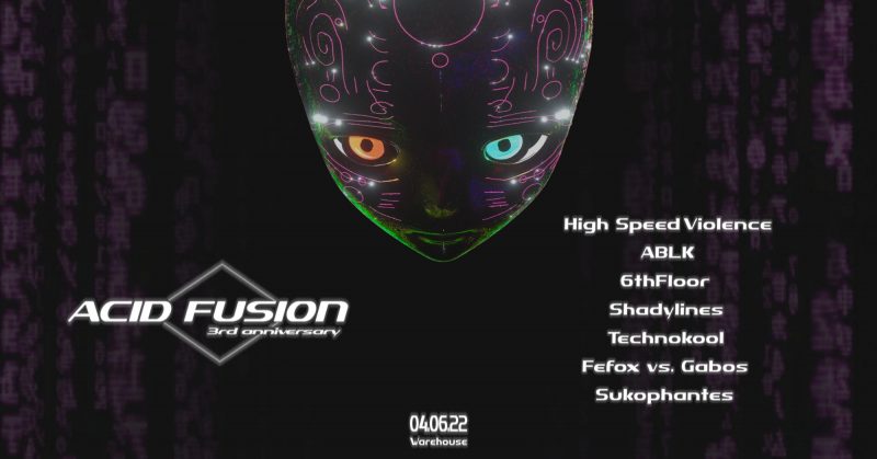 Affiche des 3 ans d'Acid Fusion