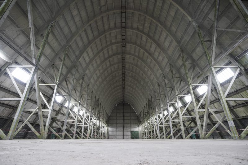 Le hangar à dirigeables d'Ecausseville. Crédit : Arnaud Guillaume
