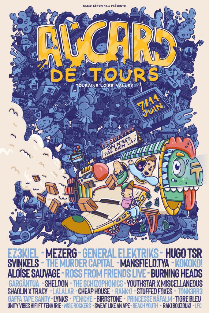 Affiche du festival Aucard de Tours
