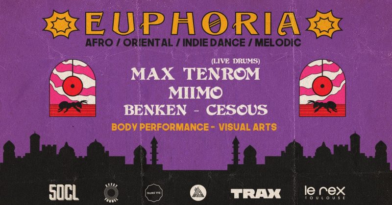 Affiche de la soirée Euphoria au Rex club de Toulouse
