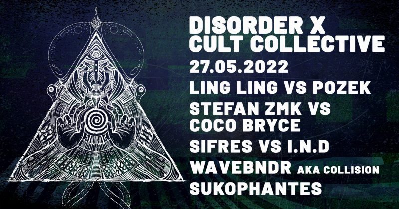 Flyer de la soirée Disorder x Cult Collective