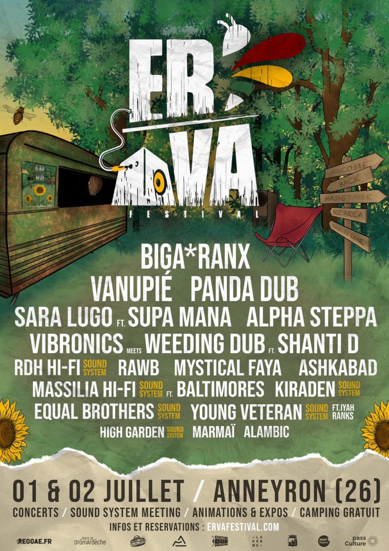 Affiche du ERVA festival 2022