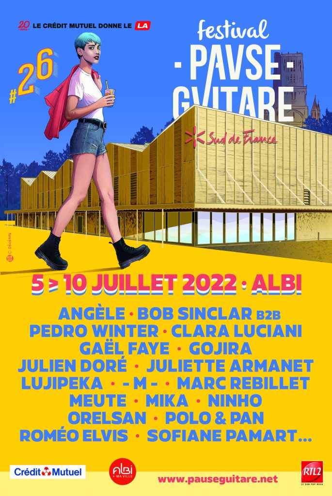 Affiche du festival Pause Guitare 2022