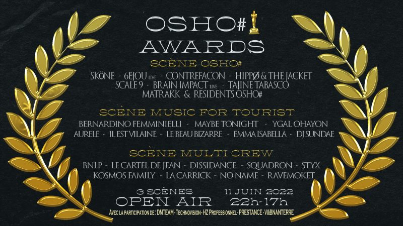 Affiche de l'évènement open air Osho Awards