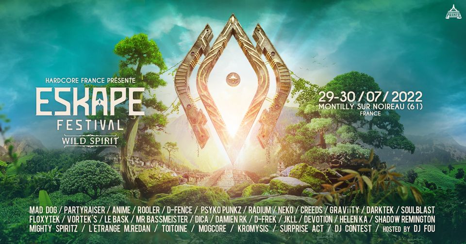 Affiche de l'Eskape Festival 2022