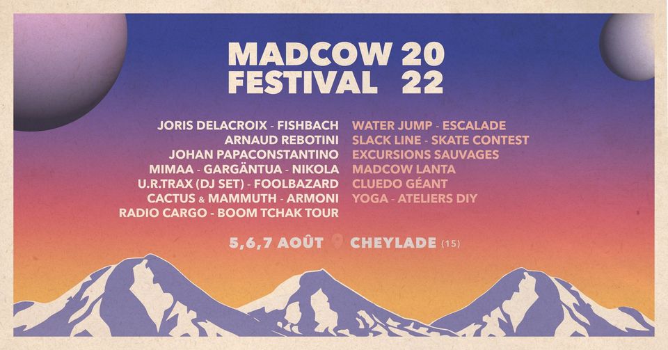 Affiche du MadCow Festival 2022
