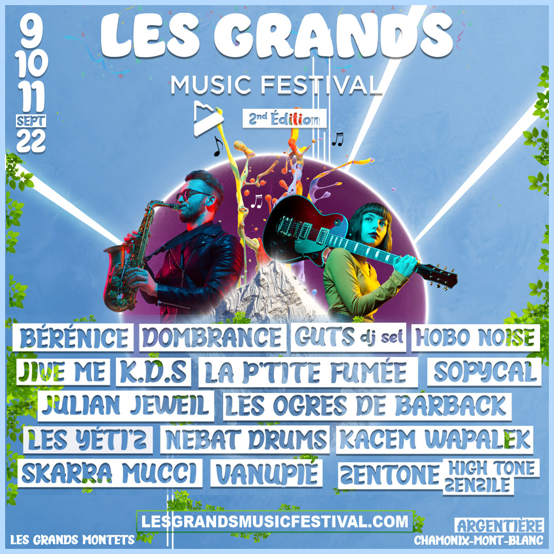 Affiche Les Grands Music Festival 2022