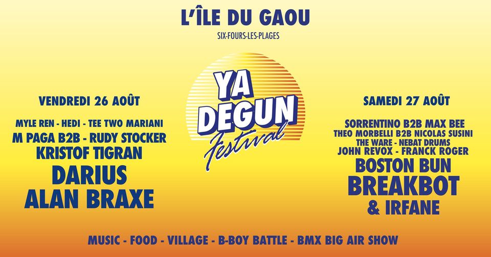 Affiche du festival Ya Degun 2022