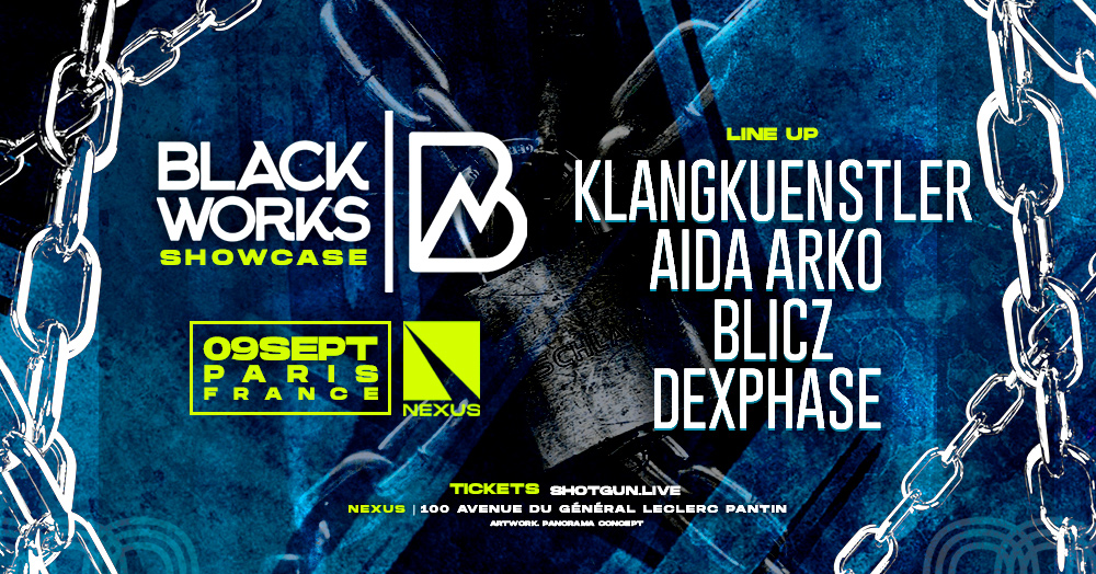Affiche de la soirée Blackworks au Nexus