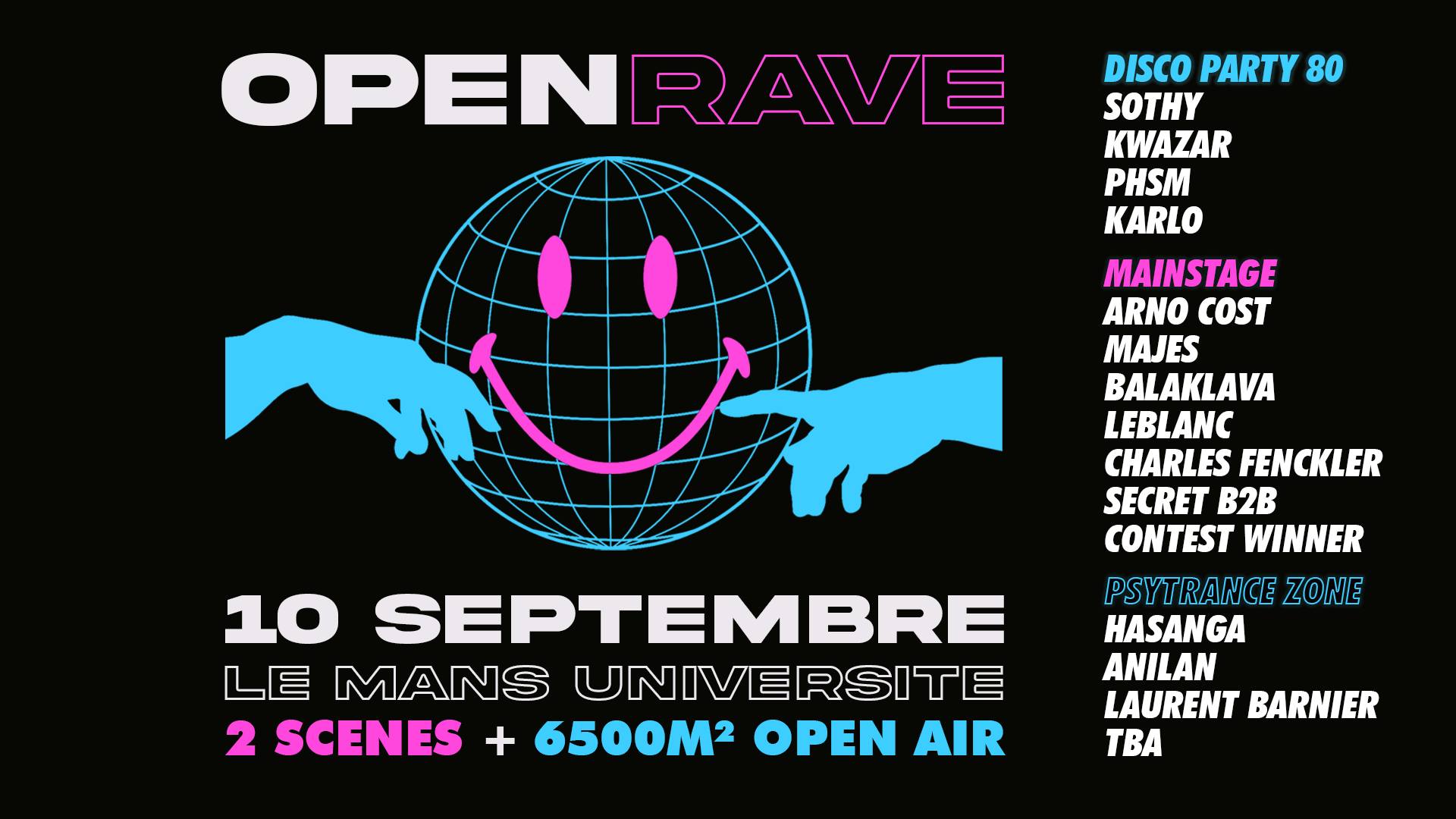 Affiche de l'Open Rave