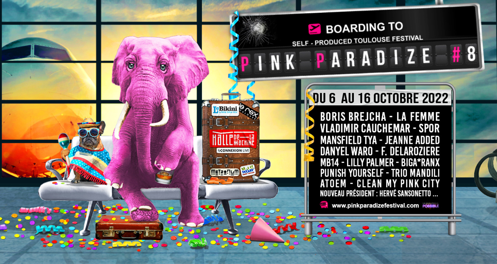 Affiche du Pink Paradize Festival 2022
