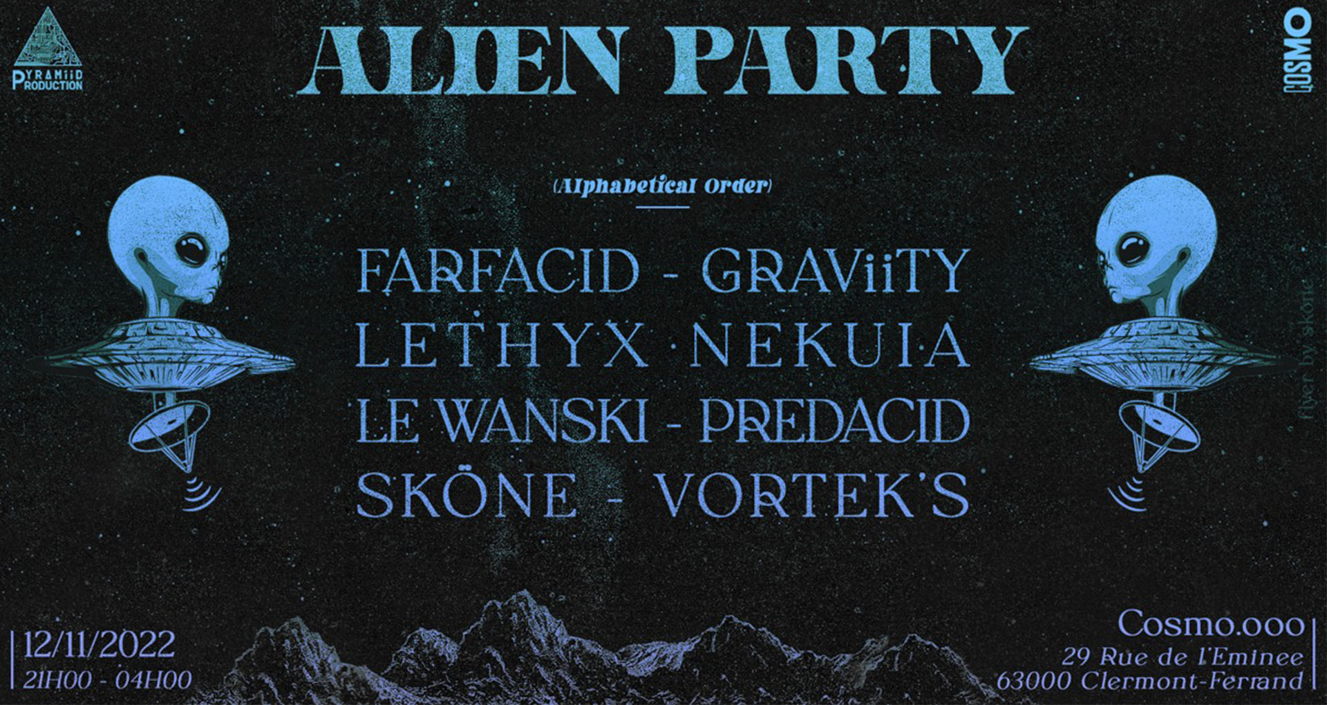 Affiche de l'Alien Party