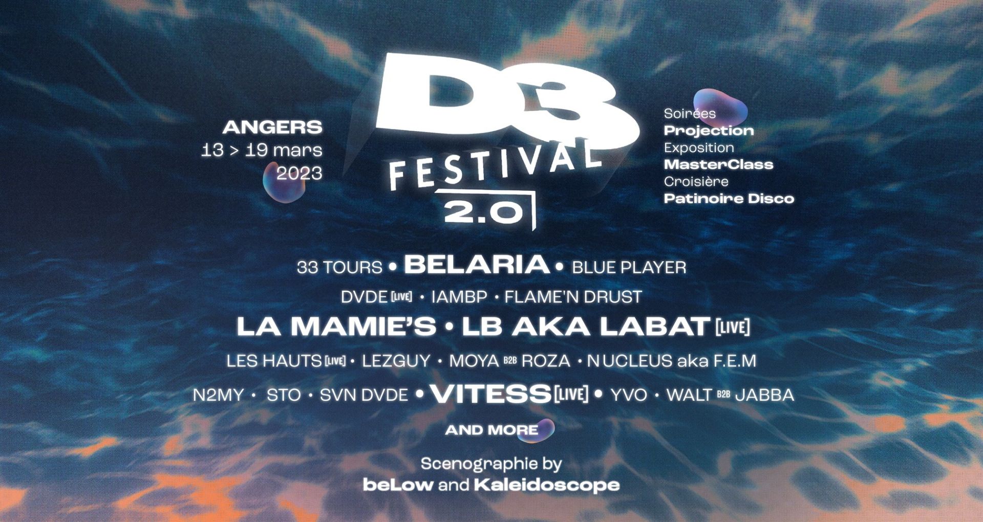 L'affiche du D3 Festival 2023