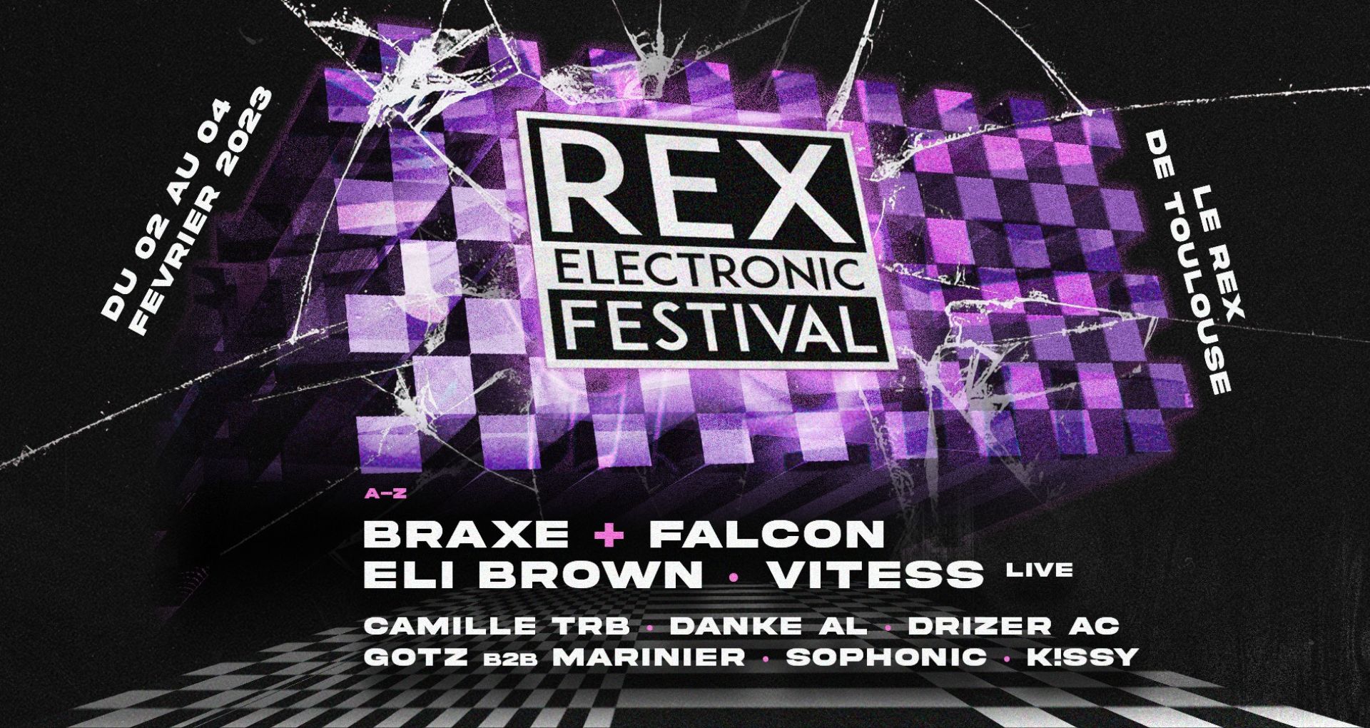 Affiche du Rex Electronic Festival 2023