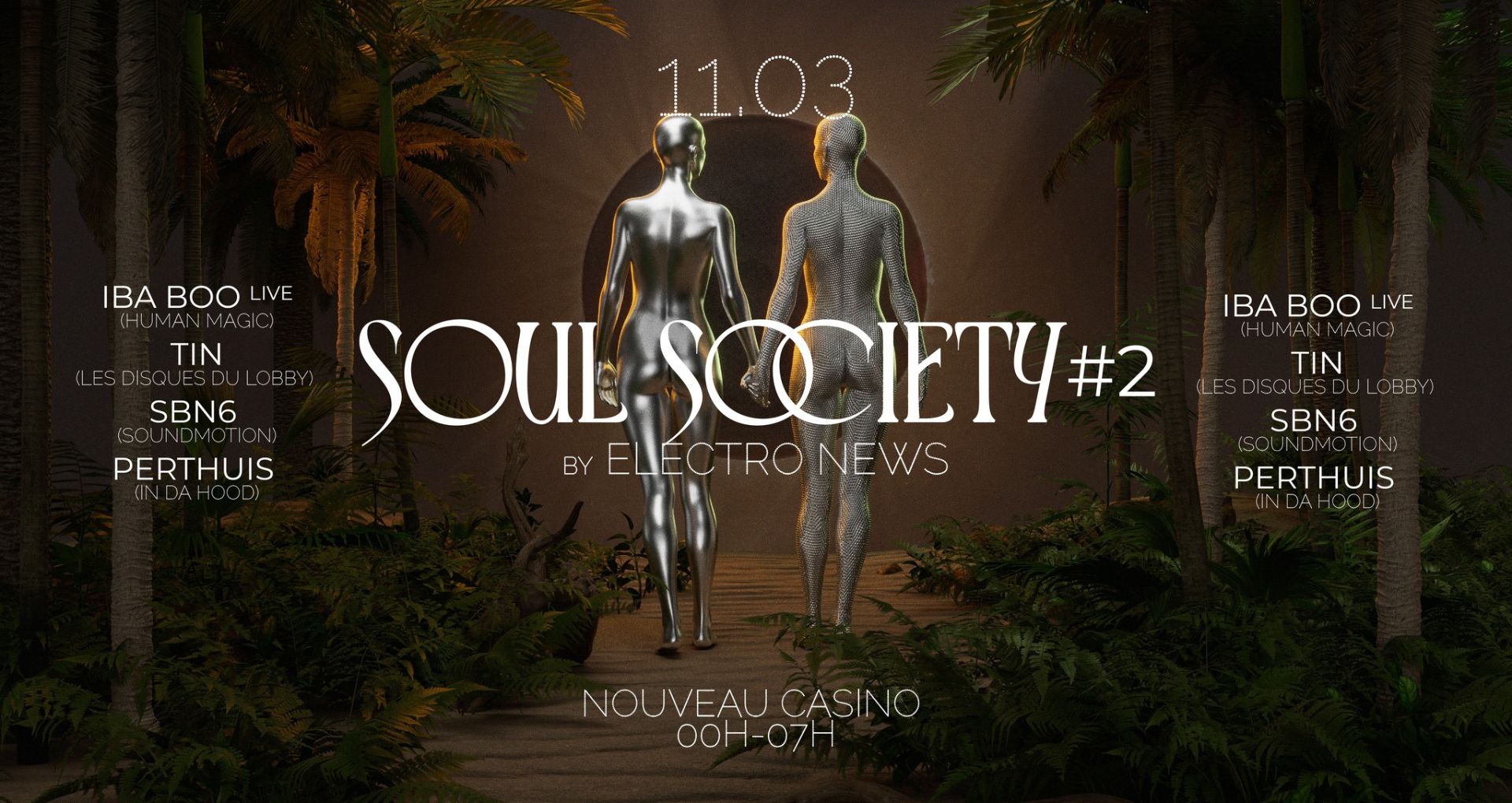 Affiche de la soirée Soul Society 2