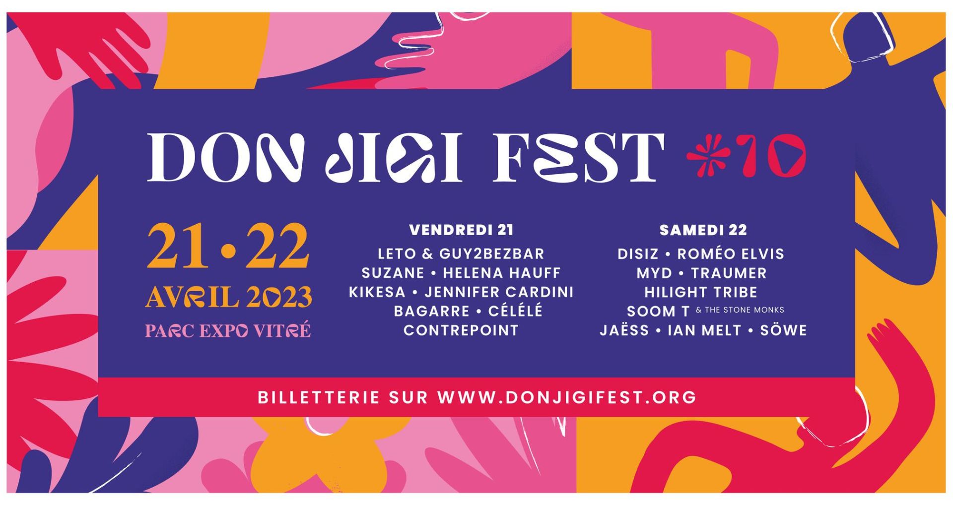 Affiche de la 10ème édition du Don Jigi Fest