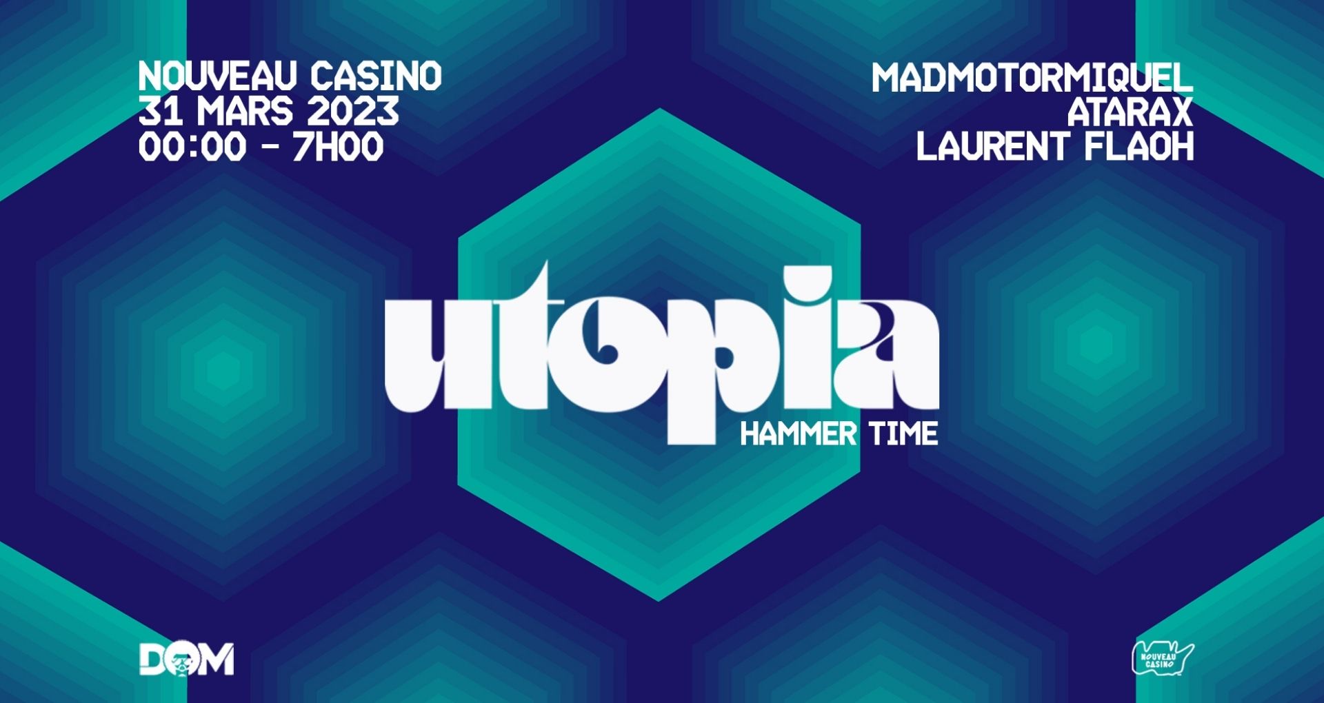 Affiche de la soirée Utopia