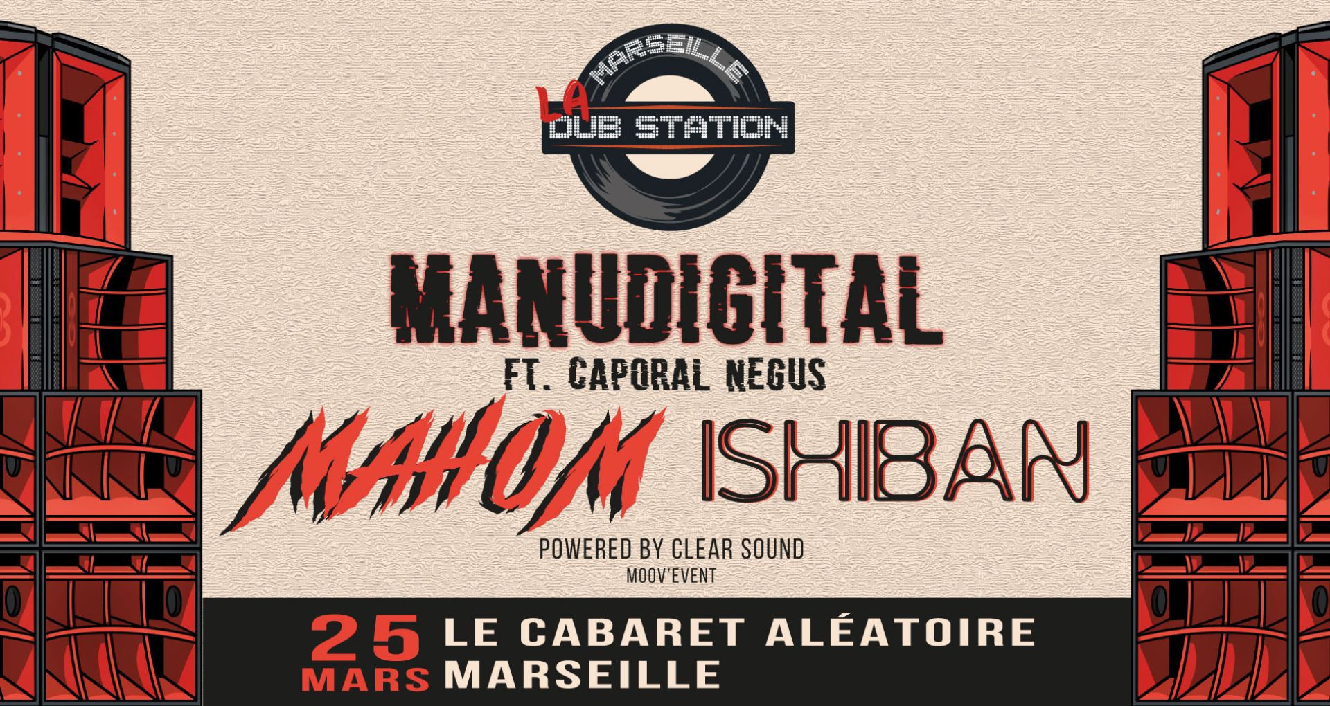 Affiche de la soirée Dub Station 43