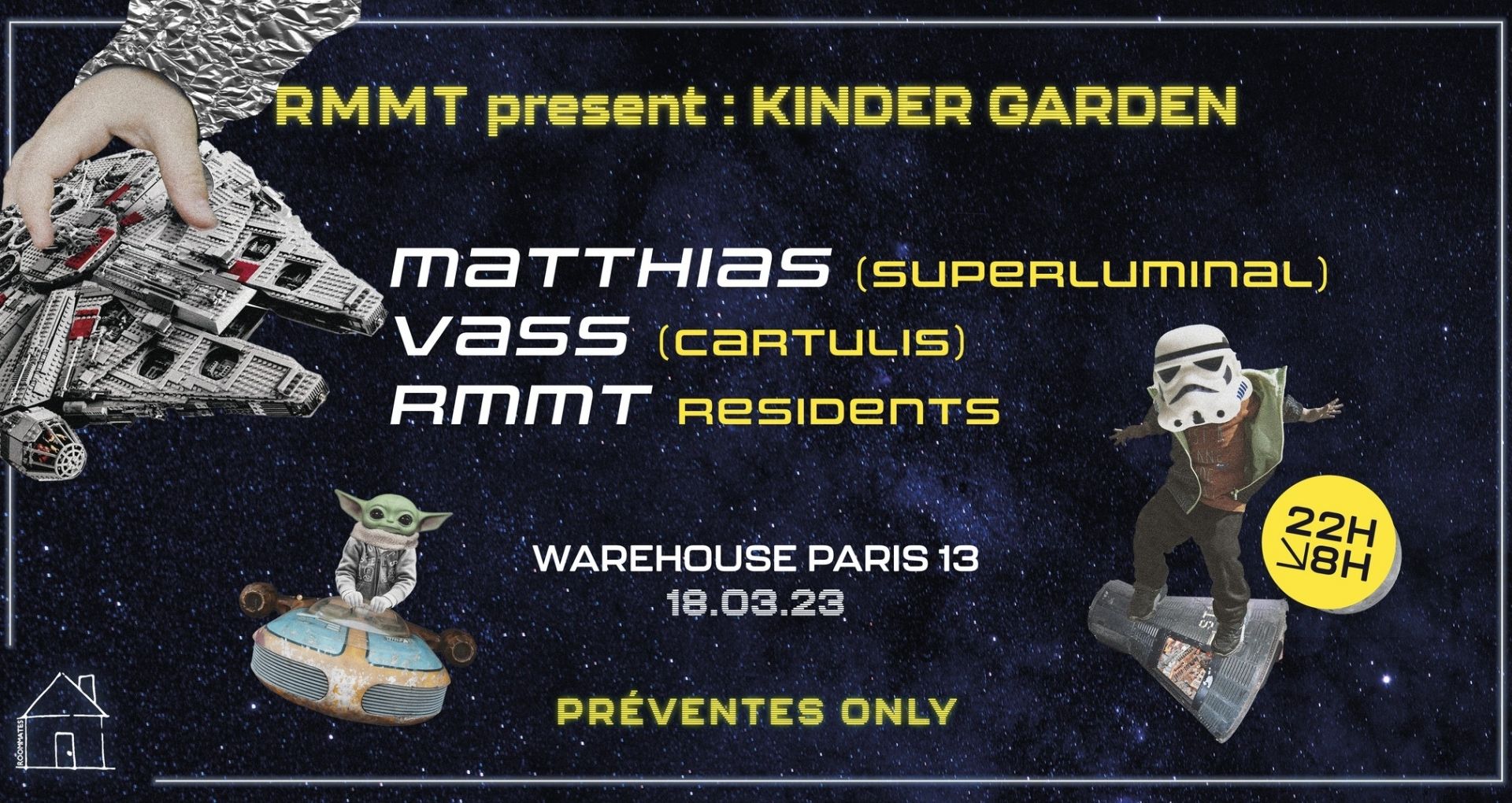 Affiche de la soirée "Kinder Garden"