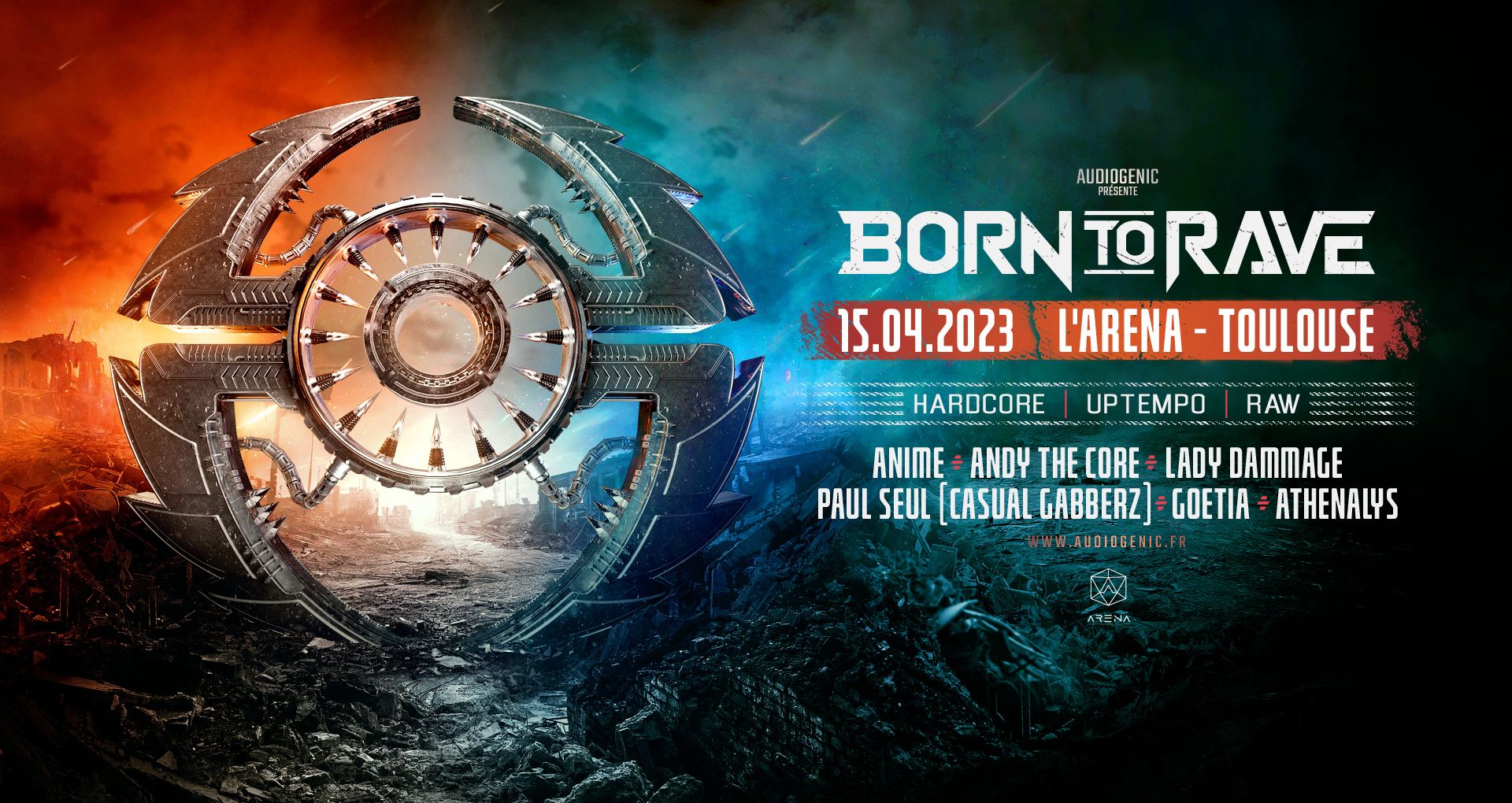 Affiche de la soirée BTR x Arena