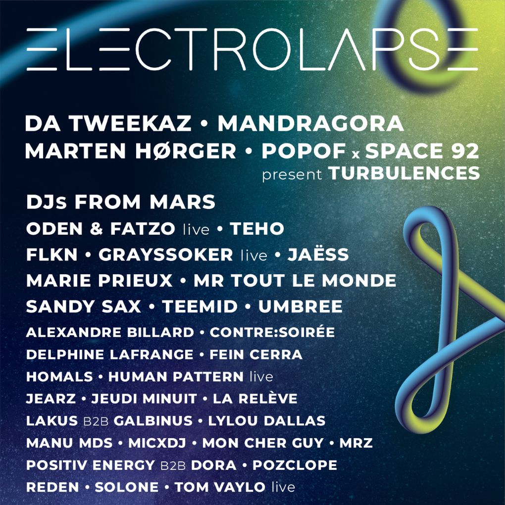 La programmation de l'Electrolapse 2023