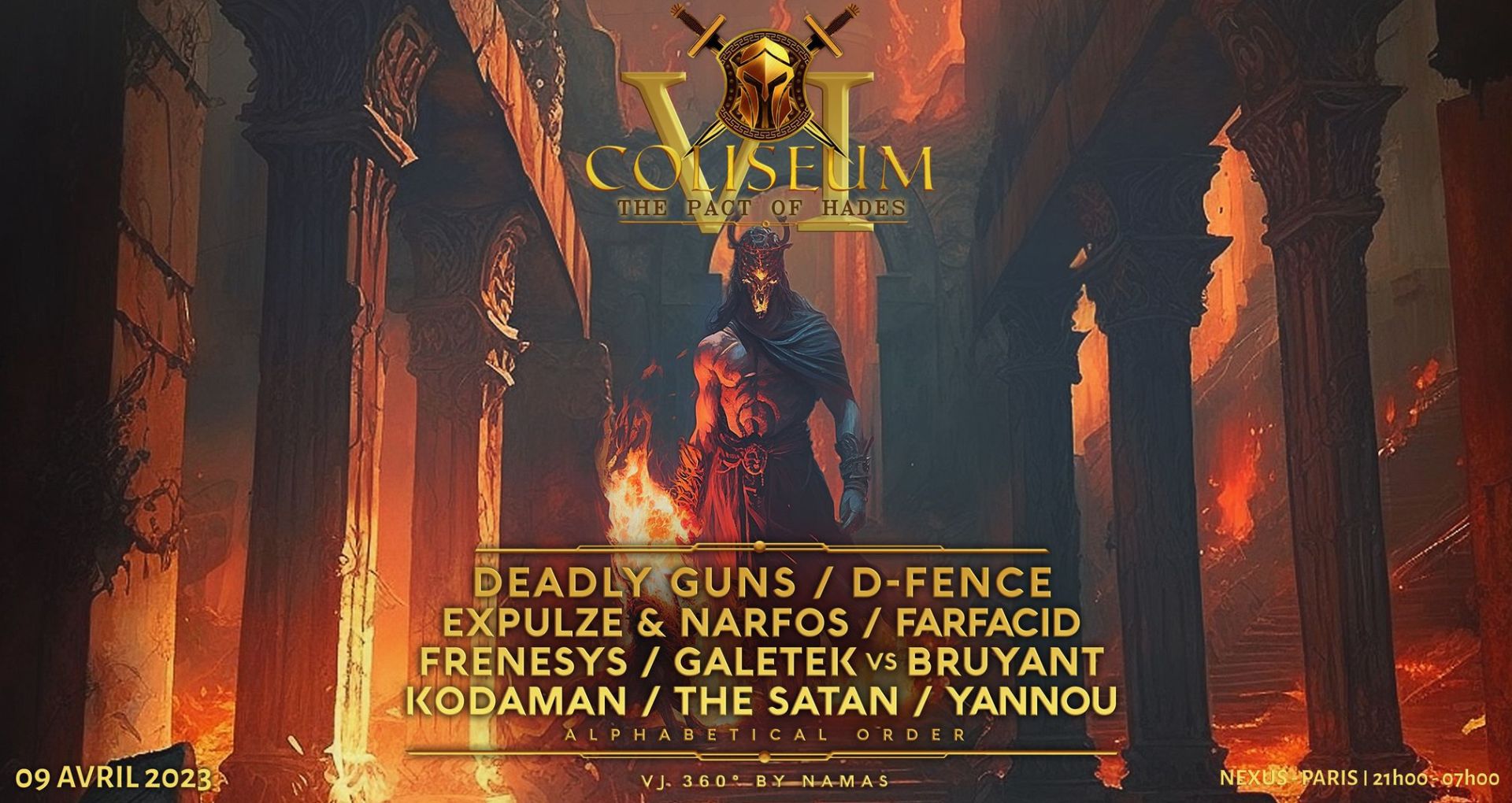 Affiche de la soirée Coliseum au Nexus