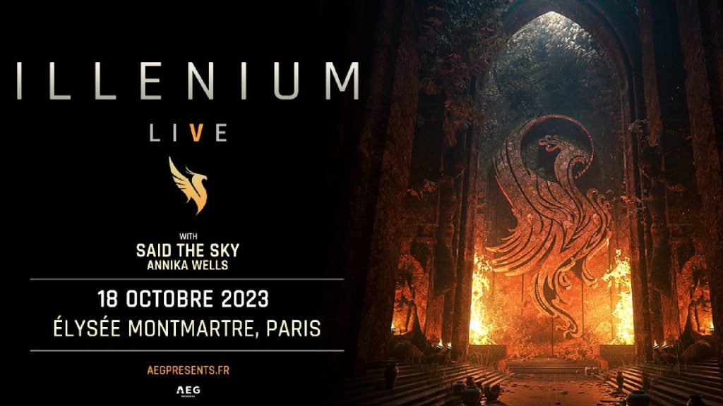 Affiche du concert d'Illenium à l'Élysée Montmartre