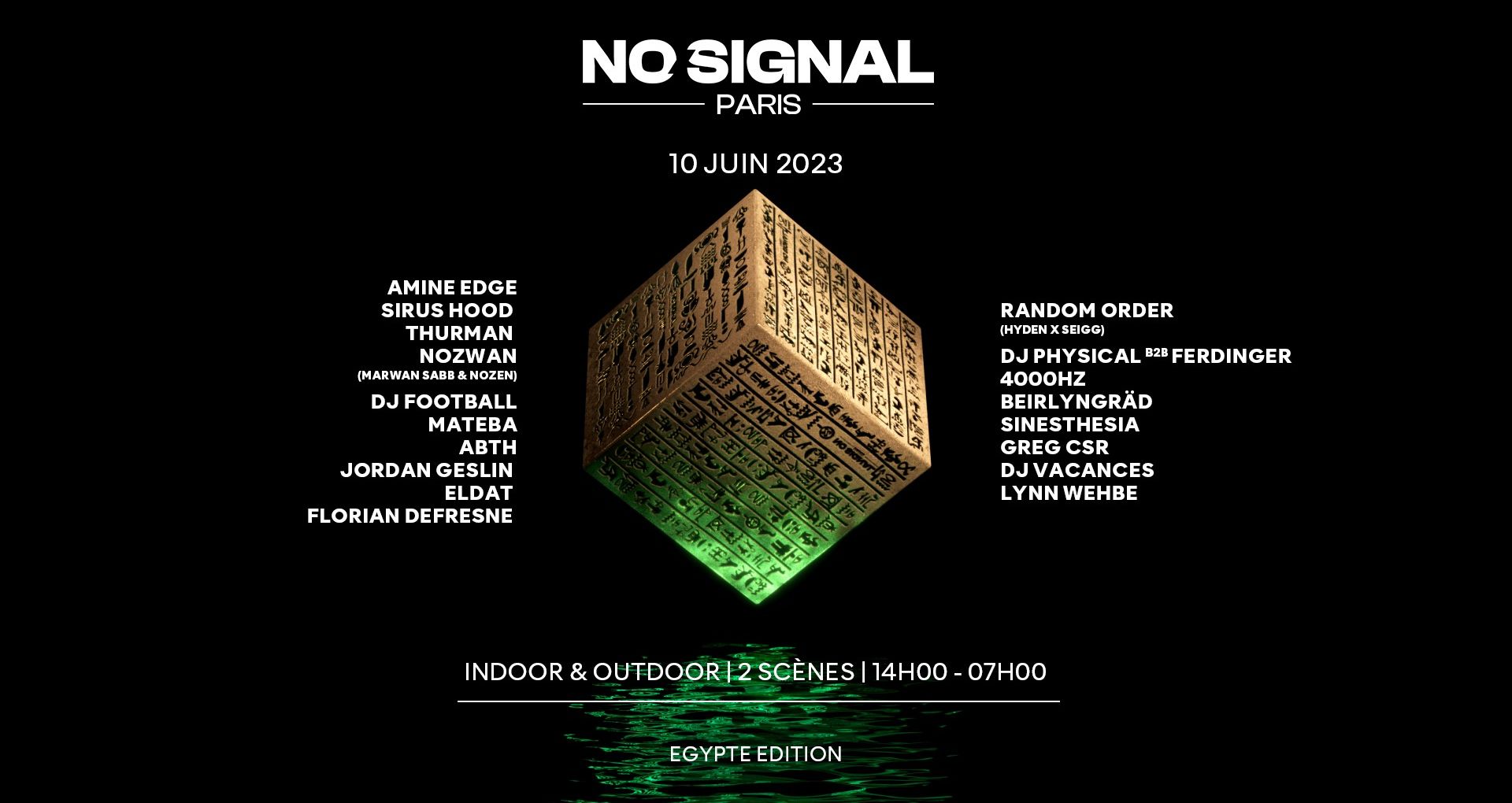 Affiche de la soirée No Signal à Paris