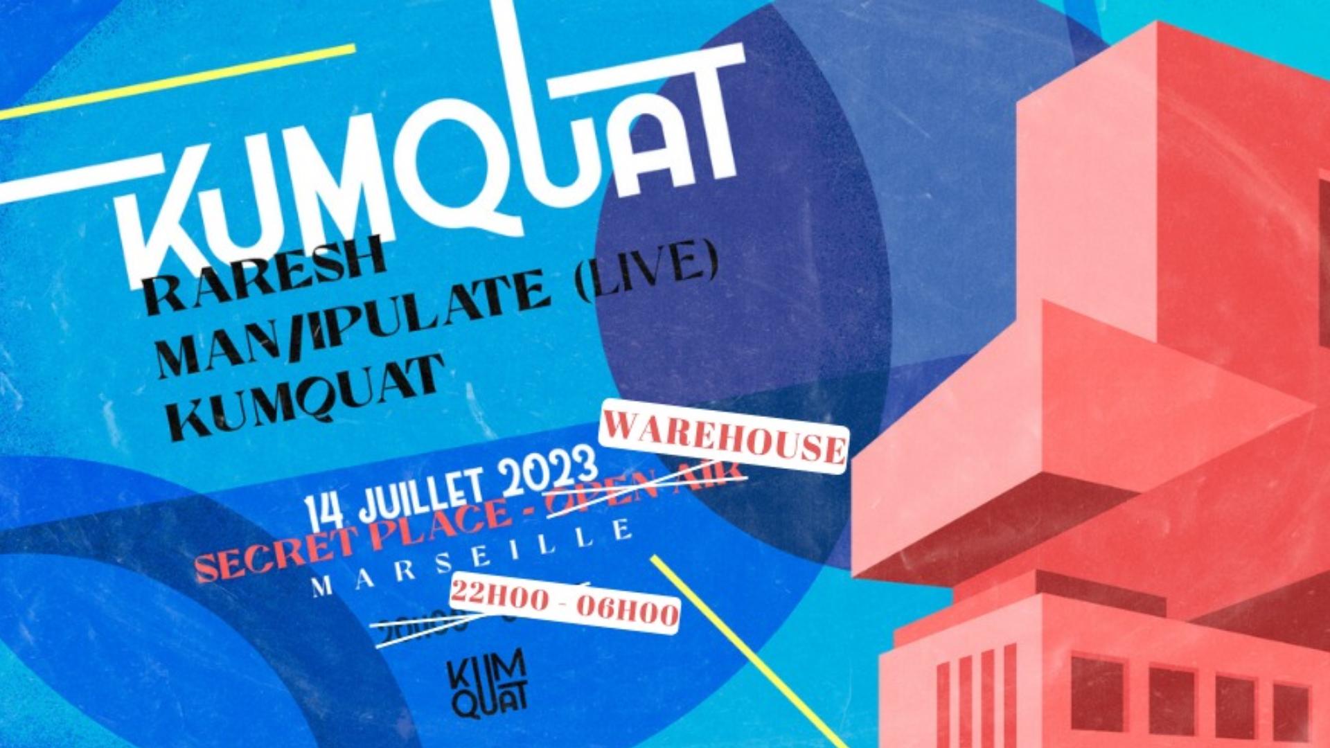 Affiche de la soirée Kumquat à Marseille