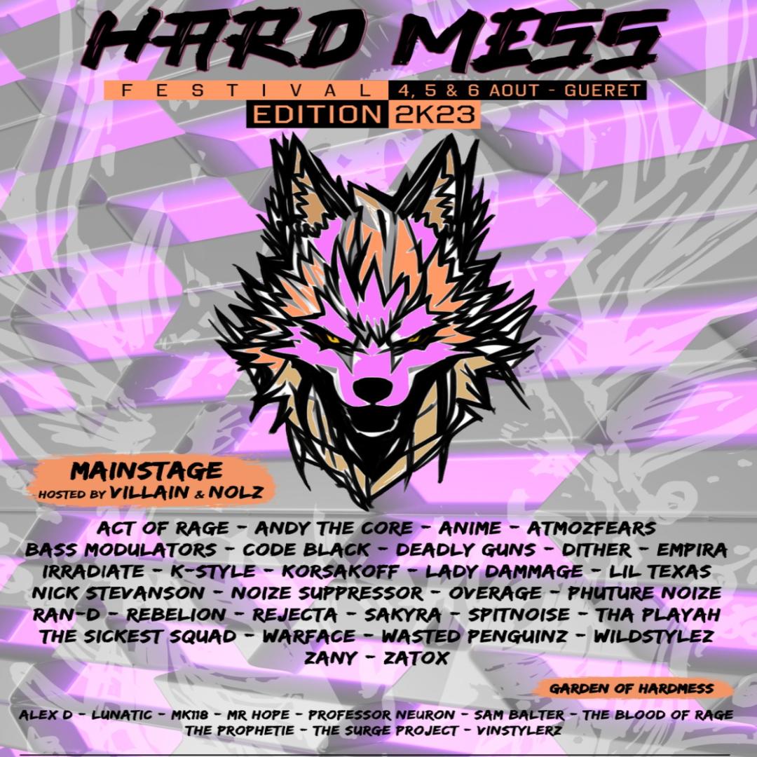 Affiche du Hard Mess 2023