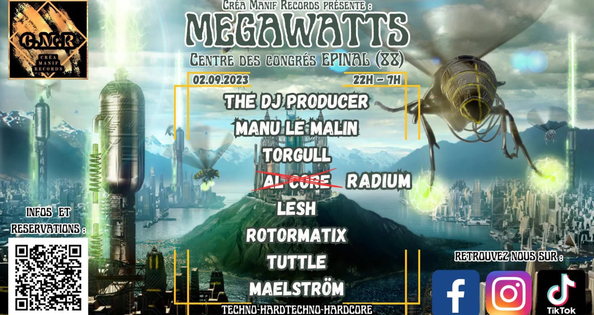 Affiche de la soirée Megawatts