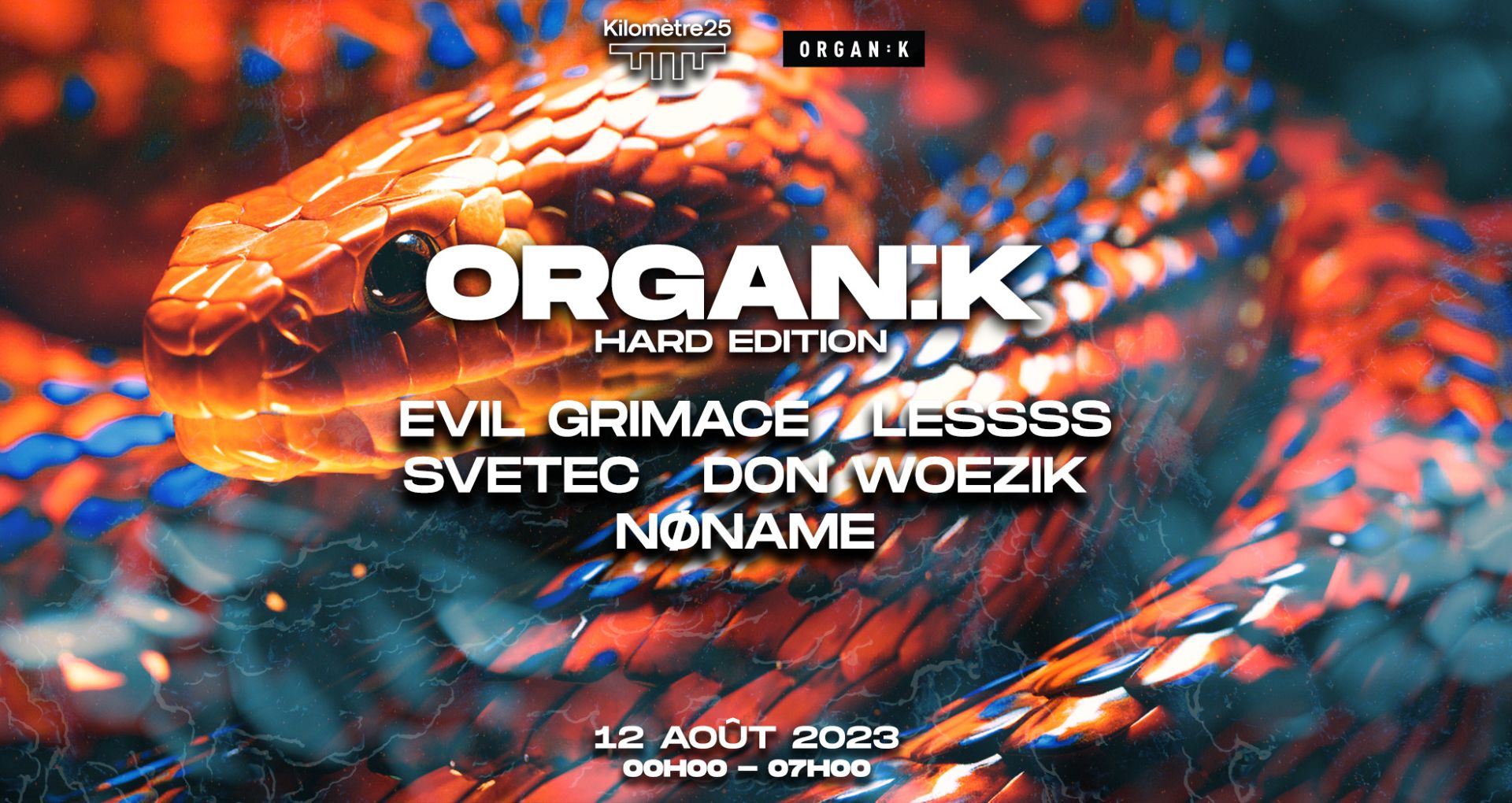 Affiche de la soirée Organïk x Kilomètre25