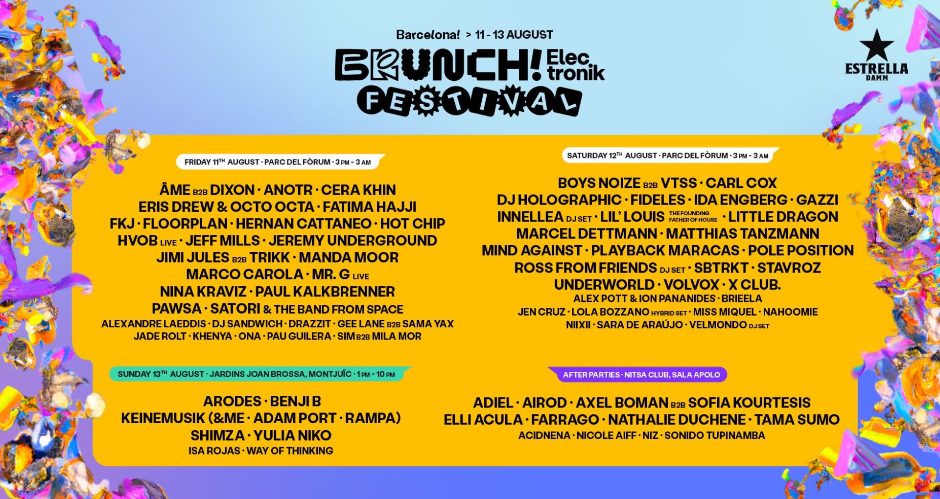 Affiche du Brunch Electronik Festival