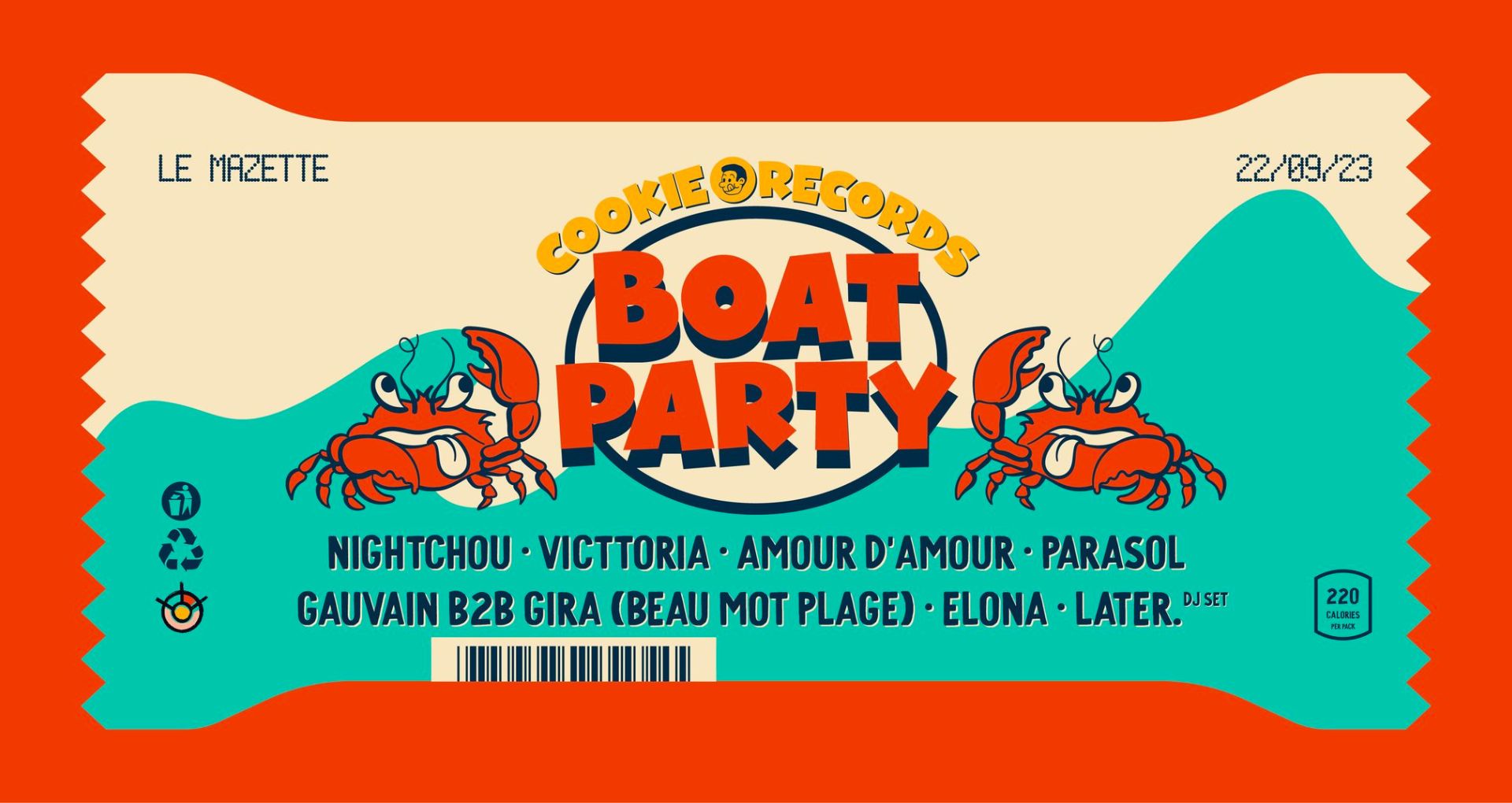 Affiche de la soirée Boat Party