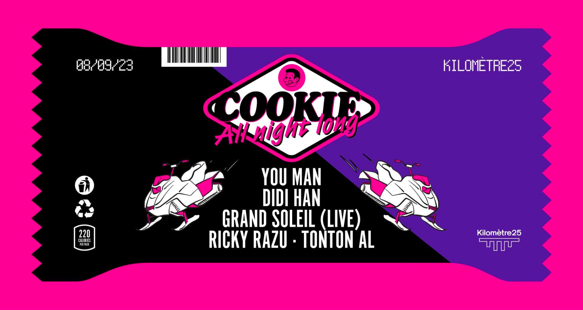 Affiche de la soirée Cookie Records x KM25