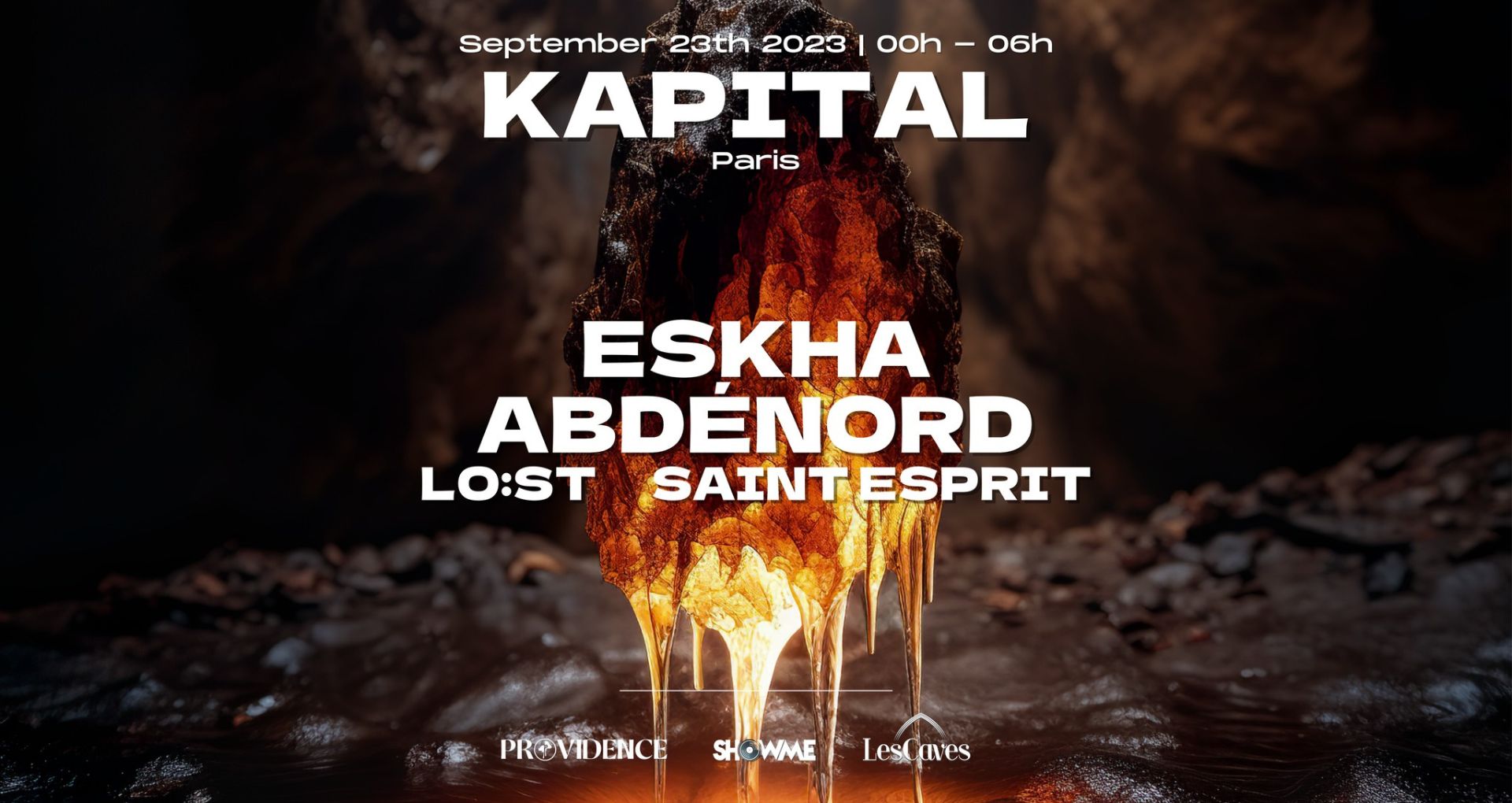 Affiche de la soirée Kapital aux Caves Lechapelais
