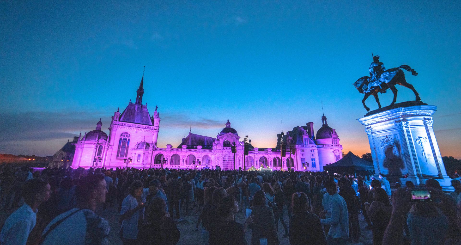 Le Gärten Festival à la nuit tombée