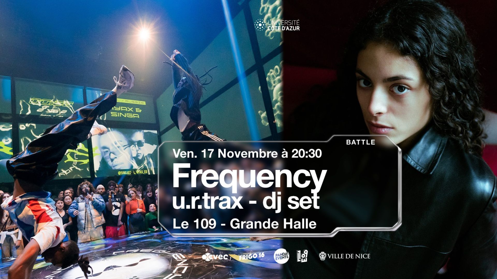 Affiche de la soirée Frequency au 109 à Nice
