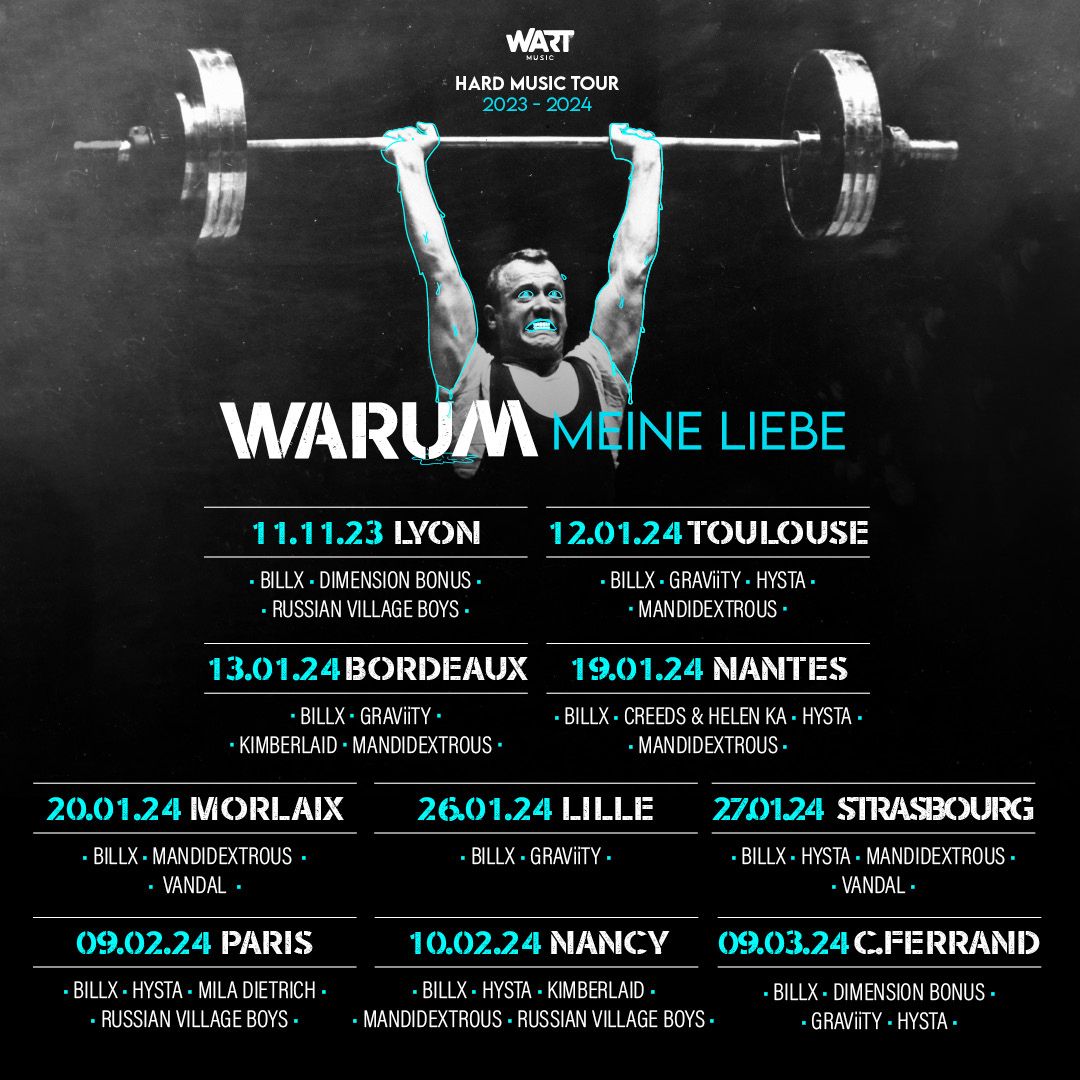 Affiche de la tournée Warum Meine Liebe 2023/2024