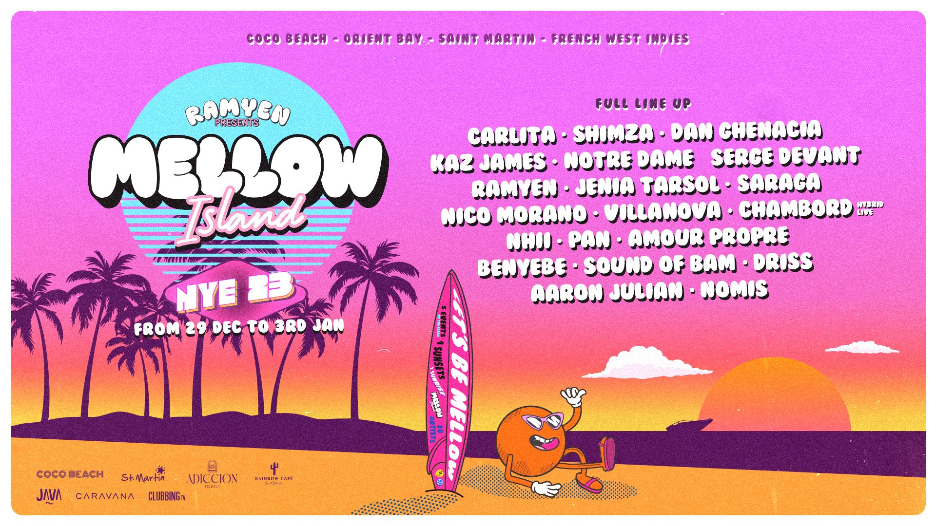 Affiche du Mellow Island 2023