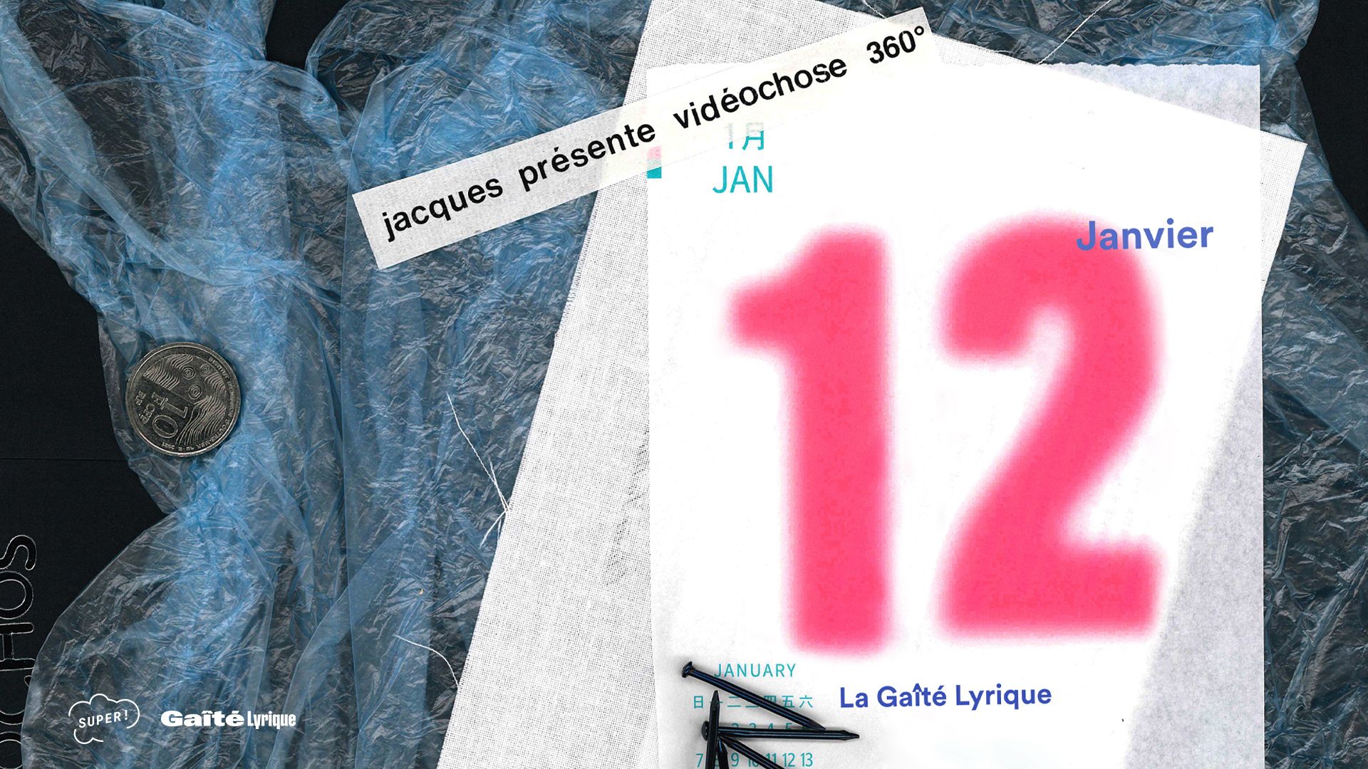 Affiche du concert de Jacques à La Gaîté Lyrique