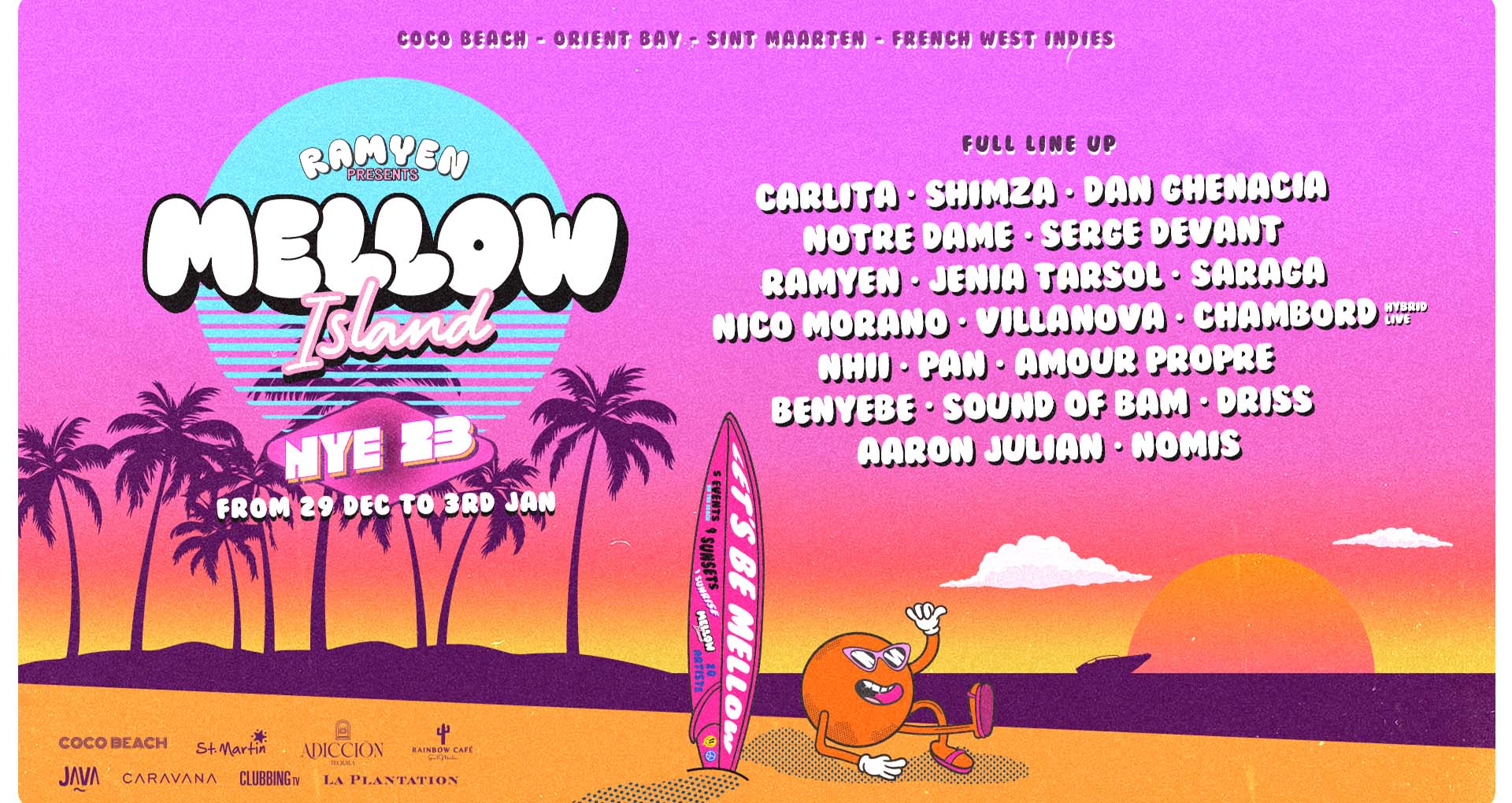 Line up du Mellow Festival 2023